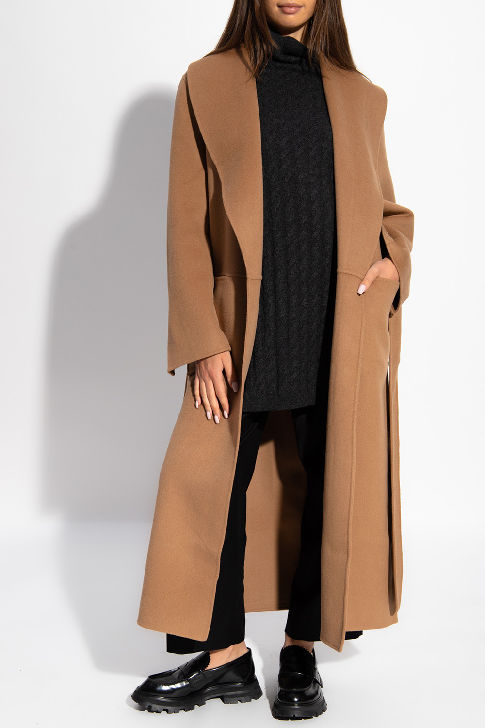 TOTEME Signature wool-cashmere Coat | Brown | FARFETCH